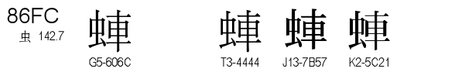 U+86FC